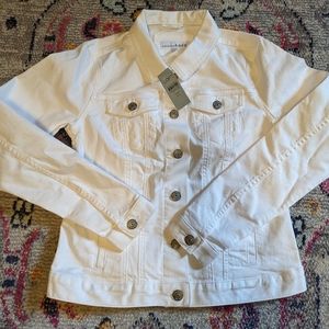 Loft petite denim trucker jacket